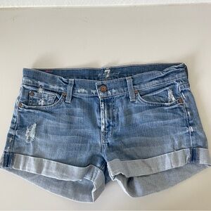 7 For All Mankind Soft Denim Shorts
